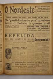 Página do jornal O Nordeste de março de 1950