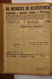 Página do jornal O Nordeste de março de 1950
