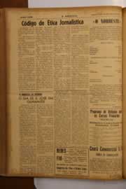 Página do jornal O Nordeste de março de 1950