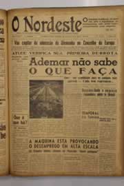Página do jornal O Nordeste de março de 1950