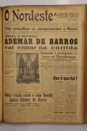 Página do jornal O Nordeste de março de 1950