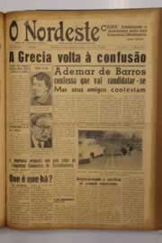 Página do jornal O Nordeste de abril de 1950