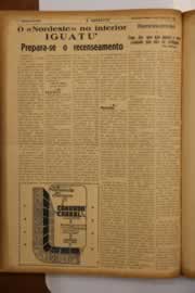 Página do jornal O Nordeste de abril de 1950