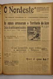Página do jornal O Nordeste de abril de 1950