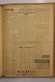 Página do jornal O Nordeste de abril de 1950