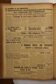 Página do jornal O Nordeste de abril de 1950
