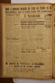 Página do jornal O Nordeste de abril de 1950