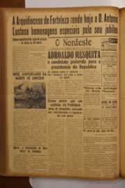 Página do jornal O Nordeste de abril de 1950