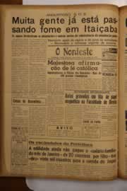 Página do jornal O Nordeste de abril de 1950