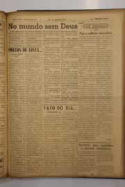 Página do jornal O Nordeste de maio de 1950
