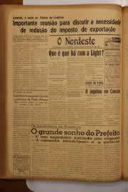 Página do jornal O Nordeste de maio de 1950