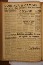 Página do jornal O Nordeste de maio de 1950