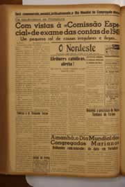 Página do jornal O Nordeste de maio de 1950