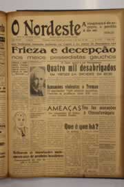 Página do jornal O Nordeste de maio de 1950