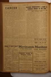 Página do jornal O Nordeste de maio de 1950