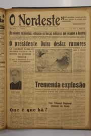 Página do jornal O Nordeste de maio de 1950