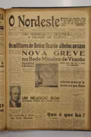 Página do jornal O Nordeste de maio de 1950