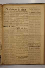Página do jornal O Nordeste de maio de 1950
