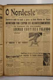 Página do jornal O Nordeste de maio de 1950