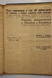 Página do jornal O Nordeste de maio de 1950
