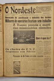 Página do jornal O Nordeste de junho de 1950