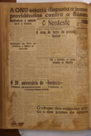 Página do jornal O Nordeste de junho de 1950