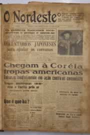 Página do jornal O Nordeste de julho de 1950