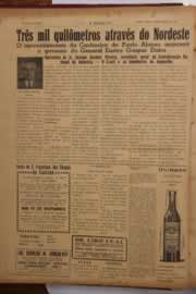 Página do jornal O Nordeste de julho de 1950