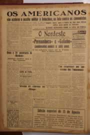 Página do jornal O Nordeste de julho de 1950