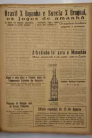 Página do jornal O Nordeste de julho de 1950