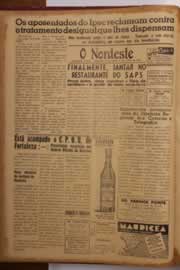 Página do jornal O Nordeste de julho de 1950