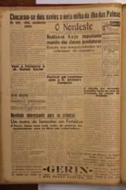 Página do jornal O Nordeste de julho de 1950
