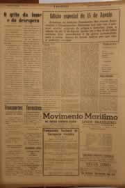Página do jornal O Nordeste de julho de 1950