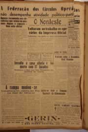 Página do jornal O Nordeste de julho de 1950