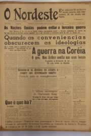 Página do jornal O Nordeste de julho de 1950