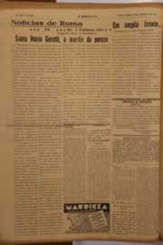 Página do jornal O Nordeste de agosto de 1950