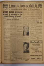 Página do jornal O Nordeste de agosto de 1950