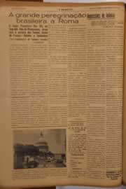 Página do jornal O Nordeste de agosto de 1950