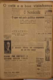 Página do jornal O Nordeste de agosto de 1950