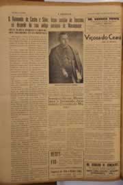 Página do jornal O Nordeste de agosto de 1950
