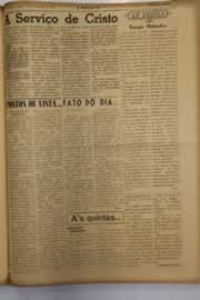 Página do jornal O Nordeste de agosto de 1950