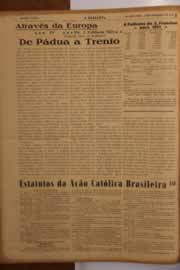 Página do jornal O Nordeste de setembro de 1950