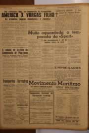 Página do jornal O Nordeste de setembro de 1950