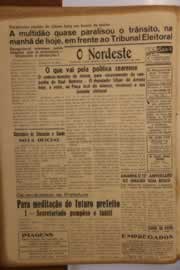 Página do jornal O Nordeste de setembro de 1950