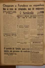 Página do jornal O Nordeste de outubro de 1950