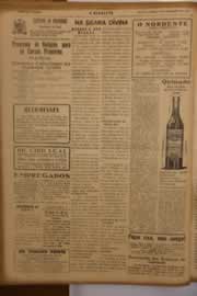 Página do jornal O Nordeste de outubro de 1950
