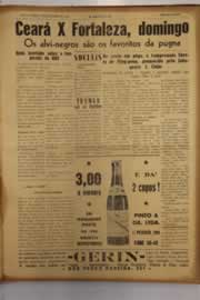 Página do jornal O Nordeste de outubro de 1950
