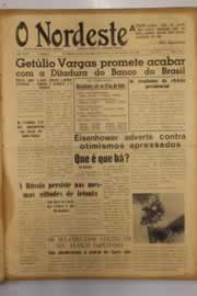 Página do jornal O Nordeste de outubro de 1950