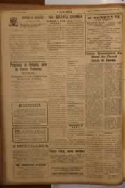 Página do jornal O Nordeste de outubro de 1950