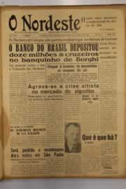 Página do jornal O Nordeste de outubro de 1950